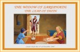 THE WIDOW  OF  ZAREPHATH : THE LEAP  OF  FAITH