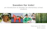 Sweden for kids! an introduction to Sweden for elementary school students