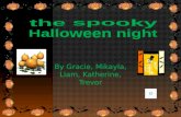 the spooky  Halloween night