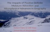 The Impacts of Positive Definite Moisture Advection and Microphysical Advances in  Orography