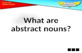 What are abstract  nouns?