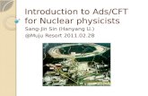 Introduction to Ads/CFT for Nuclear physicists