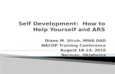 Self Development:  How to Help Yourself and ARS