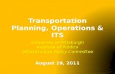 Transportation Planning, Operations & ITS