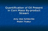 Quantification of Oil Present in Corn Masa By-product Stream