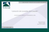“UPDATE ON LEASING IN EUROPE” LEASEUROPE ANNUAL CONFERENCE 2005 PRESENTED BY DEREK SOPER