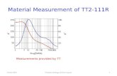 Material Measurement of TT2-111R