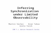 Inferring Synchronization  under Limited Observability