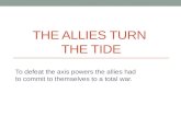The allies turn  the tide