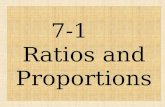 7-1     Ratios and Proportions