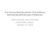 Can Accounting Standards Help Address Defined Benefit Pension Problems?