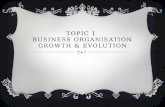 Topic 1  Business organisation  Growth &  evolution