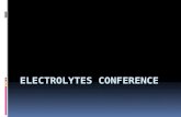 Electrolytes Conference