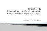 Chapter 1: Assessing the Environment: Political, Economic, Legal, Technological