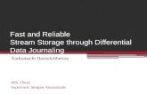Fast and Reliable  Stream Storage through Differential Data Journaling