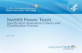 NwHIN Power Team Specification Evaluation Criteria and Classification Process