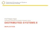 Distributed systems  II Replication