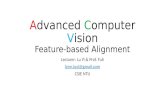A dvanced  C omputer  V ision Feature-based Alignment