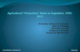 Agricultural “Protection” Rates in Argentina. 1933-2011