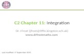 C2 Chapter 11  Integration
