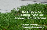 The Effects of Roofing Type on Indoor Temperature