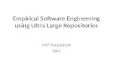 Empirical Software Engineering using Ultra Large Repositories