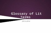 Glossary of Lit Terms