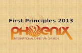 First Principles 2013