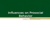 Influences on Prosocial Behavior