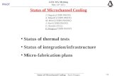 Status of  Microchannel  Cooling