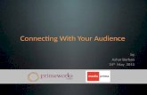 Connecting With Your Audience