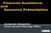 Financial Assistance and     Resource Presentation