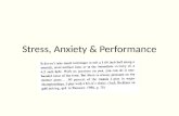 Stress, Anxiety & Performance