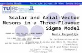 Scalar and Axial-Vector Mesons in a Three- Flavour  Sigma Model