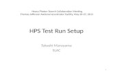 HPS Test Run Setup