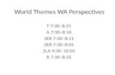 World Themes WA Perspectives