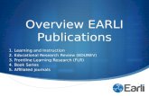 Overview EARLI  P ublications