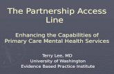 The Partnership Access  Line Enhancing the Capabilities of Primary Care Mental Health Services
