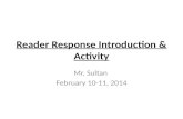 Reader Response Introduction & Activity