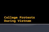 College Protests During Vietnam