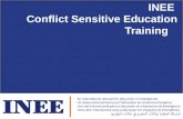 INEE  Conflict Sensitive Education  Training