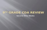 9 th  grade CDA Review