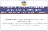 Towards Understanding The Effects of Intermittent Hardware Faults on Programs