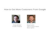 How to Get More Customers From Google