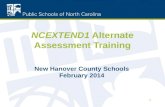 NCEXTEND1  Alternate Assessment Training