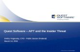 Quest Software – APT and the Insider Threat
