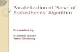 Parallelization of ‘Sieve  of  Eratosthenes ’  Algorithm