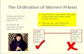 The Ordination of Women Priests