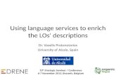 Using language services to enrich the  LOs'  descriptions