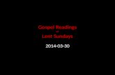 Gospel Readings of Lent Sundays